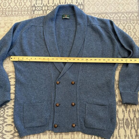 The Scotch House Men’s CARDIGAN Collar 100% Lambswool MADE IN SCOTLAND L XL - Picture 7 of 11